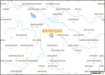 map of Bāmangān