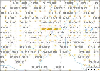 map of Bāmangaon