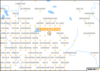 map of Bāmangaon