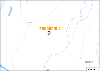 map of Bāmangola