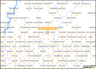 map of Bāmankuri