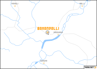 map of Bamanpalli