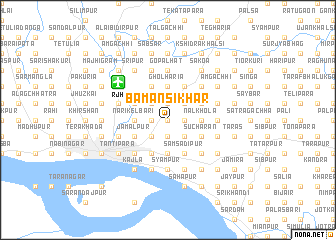 map of Bāmansikhar