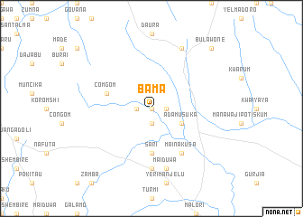 map of Bama