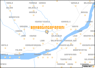 map of Bambadingafarani