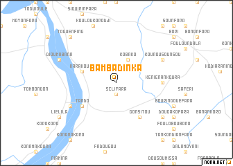 map of Bamba Dinka