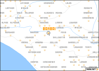 map of Bámbai