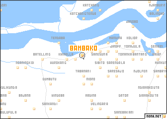 map of Bambako