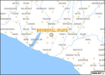 map of Bambanglipuro