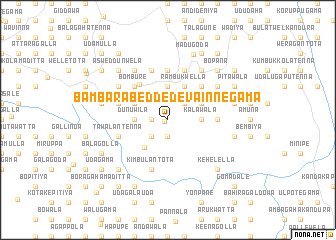 map of Bambarabedde Devainnegama