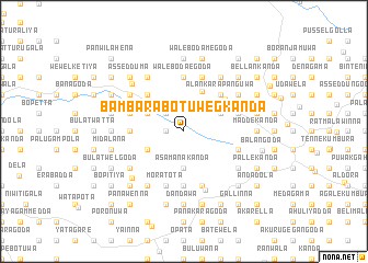 map of Bambarabotuwegkanda