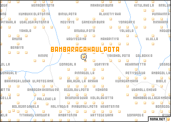 map of Bambaragahaulpota