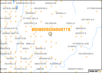 map of Bambaragahawatta