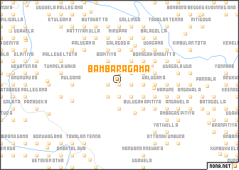 map of Bambaragama