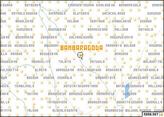 map of Bambaragoda