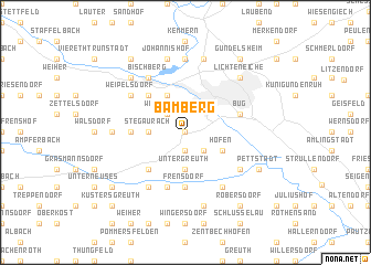 map of Bamberg