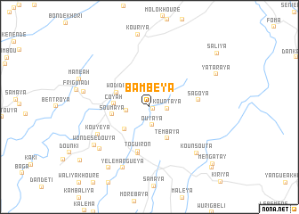 map of Bambéya