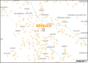 map of Bambjeri