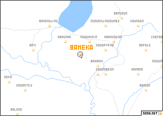 map of Baméka