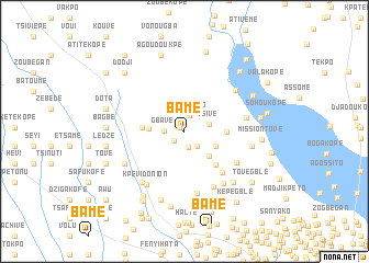 map of Bamé