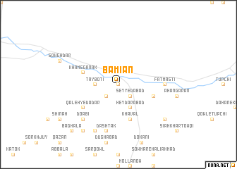 map of Bāmīān