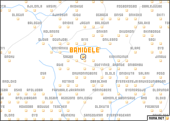 map of Bamidele