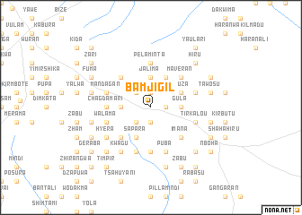 map of Bamjigil