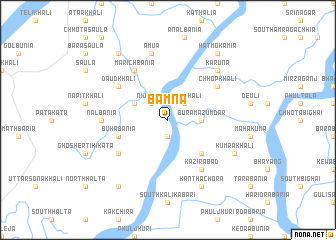 map of Bāmna