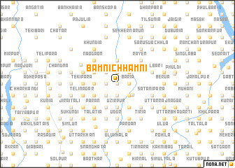 map of Bāmni Chhāmni