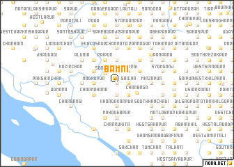 map of Bāmni