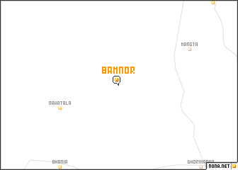 map of Bāmnor