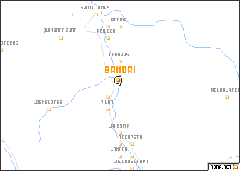map of Bámori