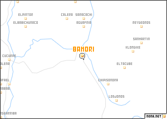 map of Bámori