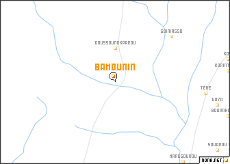 map of Bamounin