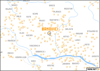 map of Bamovići