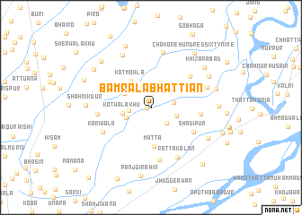 map of Bamrāla Bhattiān