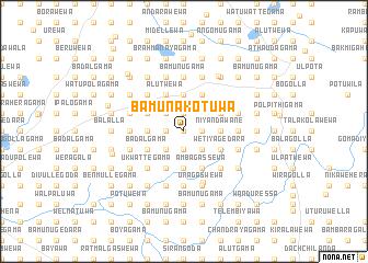 map of Bamunakotuwa