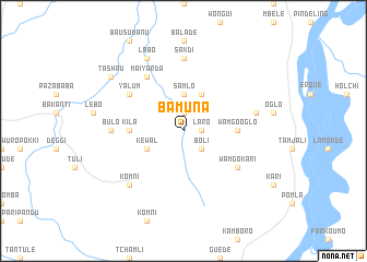 map of Bamuna