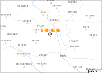 map of Banāābād