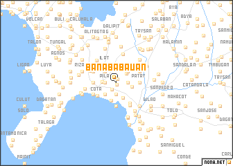 map of Banaba Bauan