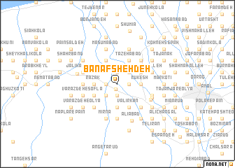 map of Banafsheh Deh