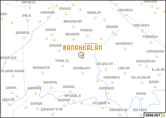 map of Banah Kalan