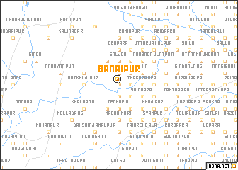 map of Bānāipur