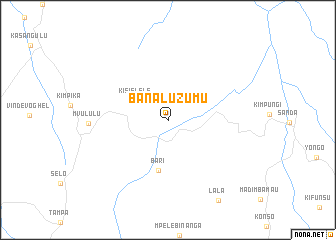 map of Bana-Luzumu