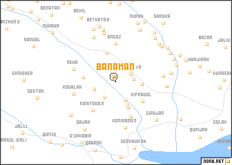 map of Bānamān