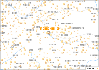 map of Banamūla