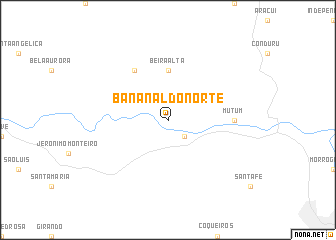 map of Bananal do Norte