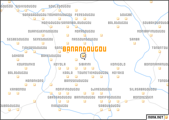 map of Banandougou