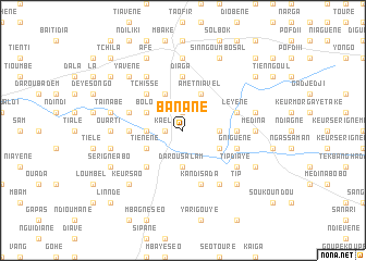 map of Banane