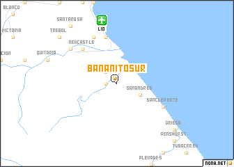 map of Bananito Sur